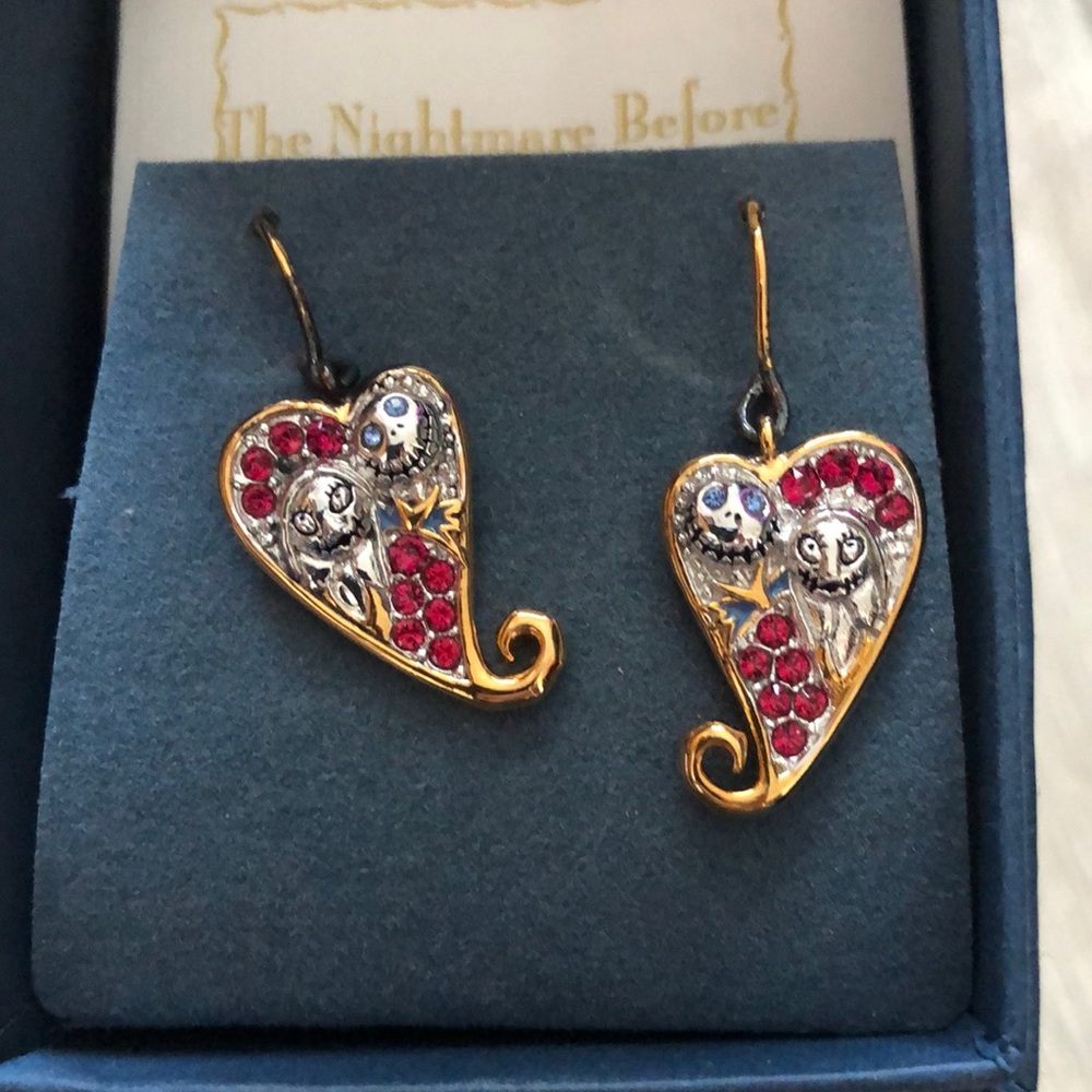 Bradford exchange Jack and sally earrings